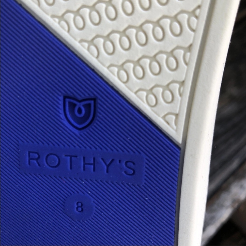 Rothys Metallic Lattice Sneaker Sz 8 Black Friday Limited Edition Womens Slip On - Picture 9 of 12
